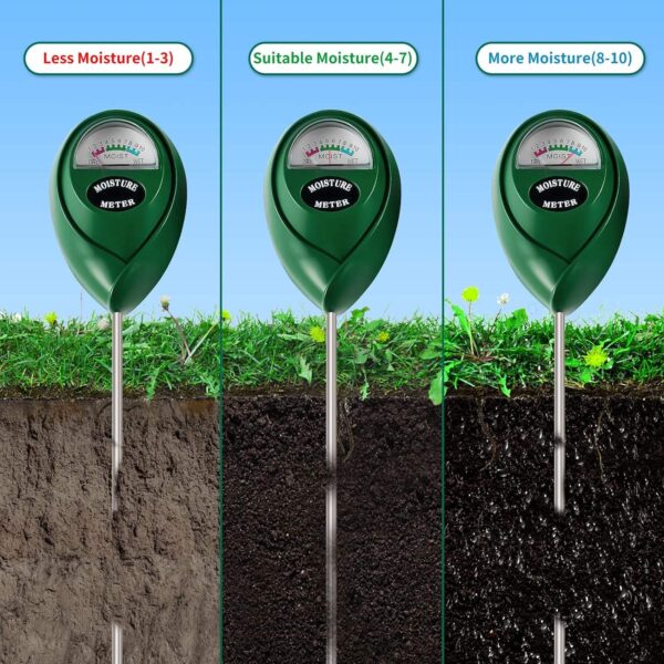 3-in-1 Soil Tester – Check pH, Light & Humidity for Healthy Plants