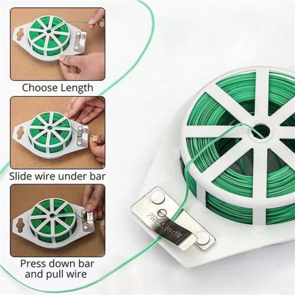 50m 100m Gardening Plant Twsit Tie with Cutter