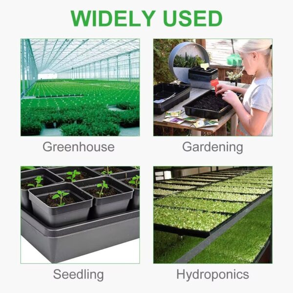 Black Seedling Tray Flat Plate for Greenhouse Seedling Cutivation