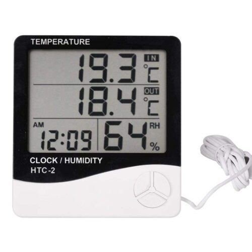 Digital indoor outdoor thermometer hygrometer (HTC-2) with large screen