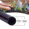 4mm ID x 7mm OD Garden Drip Irrigation Tubing, UV-Resistant PE Flexible Water Hose for Greenhouse, Lawn, Potted Plants & Hydroponics