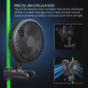 6 Inch EC Motor Oscillating Ventilation Exhuast 10-Speed Clip Fan for Grow Tent Hydroponics