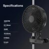 Clip-On Grow Tent Fan – Boost Air Circulation for Healthy Indoor Plants