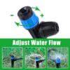 Irrigation Dripper on Stake Emitter Drip Irrigation System Micro Adjustable Micro Turbo Sprinkler.